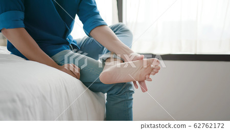 man with athlete foot man with athlete foot 62762172