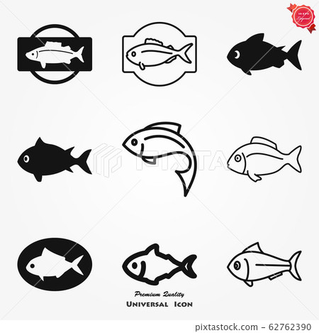 Fish Icon, vector illustration for design 62762390