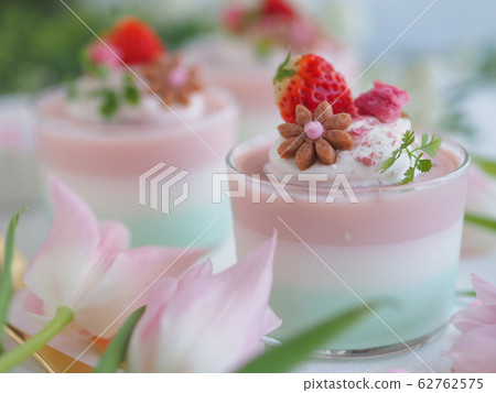 春季甜點櫻花3色果凍 62762575