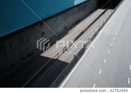 High angle view of freeway 62762668