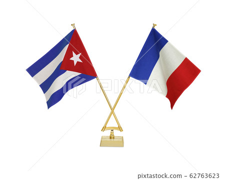Tabletop flags of the two countries Tabletop flags of the two countries 62763623