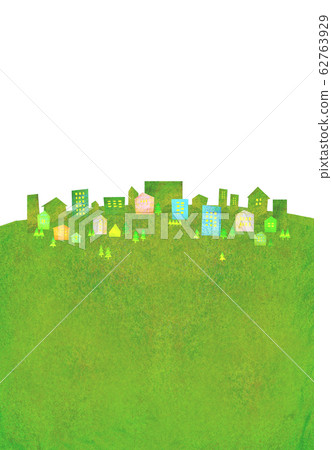 Natural scenery houses streets 62763929