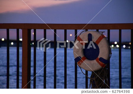 Evening view of Kawagishi Park, Choshi City, Chiba Prefecture 62764398