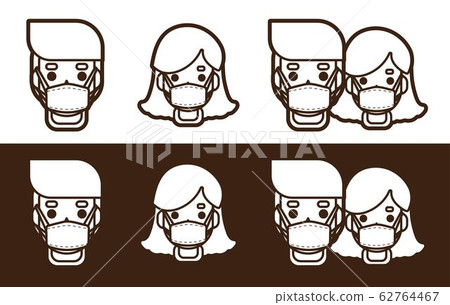 Medical mask, Hygienic mask cartoon graphic vector Medical mask, Hygienic mask cartoon graphic vector 62764467