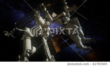 Astronaut outside the International Space Station Astronaut outside the International Space Station 62765805