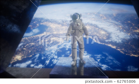 astronaut on the space observatory station near 62765806