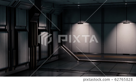 Clean sterile futuristic science fiction interior Clean sterile futuristic science fiction interior 62765828