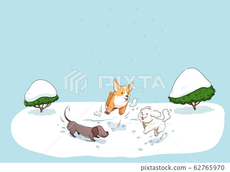 Daily life with pet in winter illustration 007 Daily life with pet in winter illustration 007 62765970