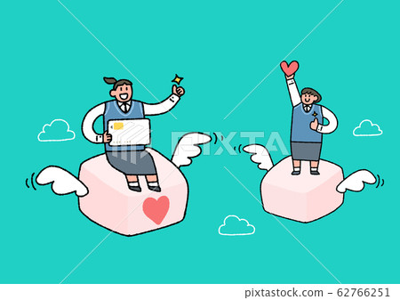 Social security in flat design, welfare benefits symbols illustration 011 62766251