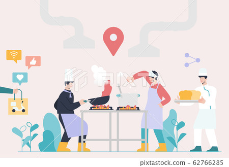 Sharing economy and smart consumption concept illustration 006 Sharing economy and smart consumption concept illustration 006 62766285