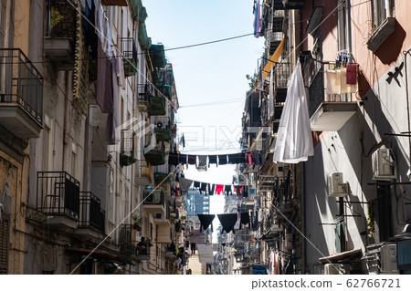 View in the nawrrow streets of Naples 62766721