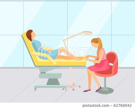 Pedicurist at Spa Salon, Woman Relaxing Pedicurist 62768042