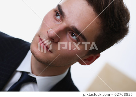 Businessman big facial portrait man single face Businessman big facial portrait man single face 62768835