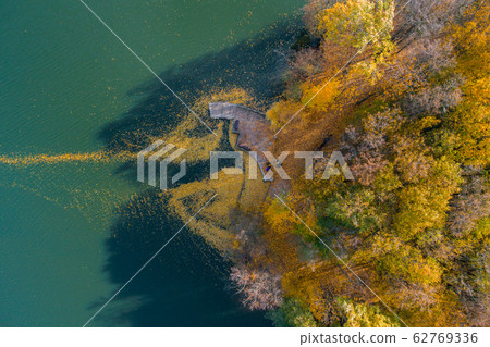 BELARUS, MINSK - OCTOBER, 2019: Aerial drone photo of the Victory park in Minsk city centre. BELARUS, MINSK - OCTOBER, 2019: Aerial drone photo of the Victory park in Minsk city centre. 62769336