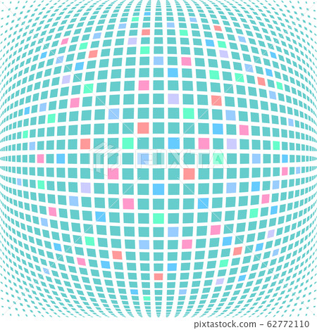 Checked pattern in spherical shape. 62772110