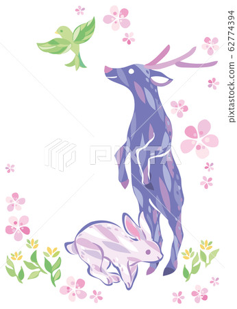 Spring animal illustration 62774394