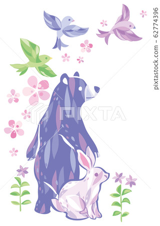 Spring animal illustration 62774396