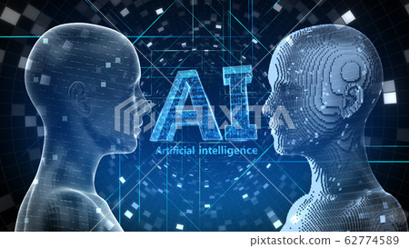 AI人工智能技術網絡數據計算機信息3D圖背景回 62774589