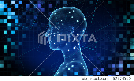 AI人工智能技術網絡數據計算機信息3D圖背景回 62774590