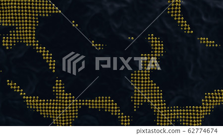 Ecological science abstract background with absorbent grid on the sea or ocean surface to clean the pollution. 3D illustration 62774674