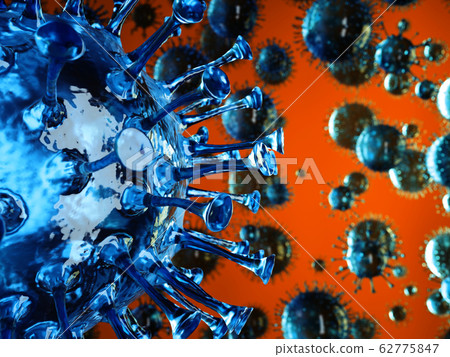 Covid-19 Coronavirus or 2019-nCoV cells and 62775847