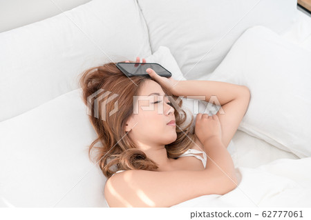 Portrait of beautiful Asian woman with attractive,女孩, 正妹, 睡覺, 起床, 生活, 懶床, 早晨, 早安, 早上, 白天, 床, 室內, 居家 Portrait of beautiful Asian woman with attractive,女孩, 正妹, 睡覺, 起床, 生活, 懶床, 早晨, 早安, 早上, 白天, 床, 室內, 居家 62777061