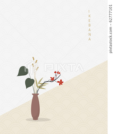 Traditional Japanese style flower arrangement Traditional Japanese style flower arrangement 62777101