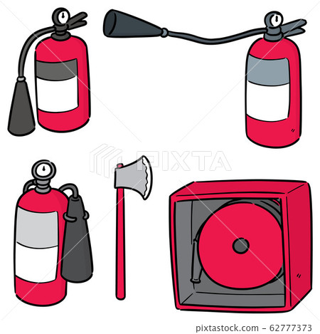 vector set of fire extinguisher 62777373