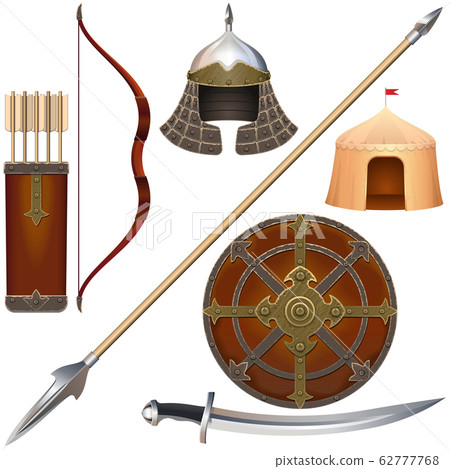 Vector Nomadic Knight Armor Icons Set 4 Vector Nomadic Knight Armor Icons Set 4 62777768