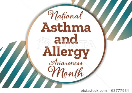 May is Asthma and Allergy Awareness Month. Holiday concept. Template for background, banner, card May is Asthma and Allergy Awareness Month. Holiday concept. Template for background, banner, card 62777984