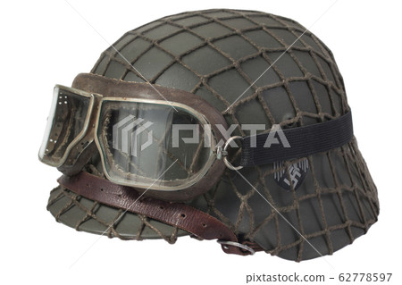 camouflaged nazi army german helmet with mesh camouflaged nazi army german helmet with mesh 62778597