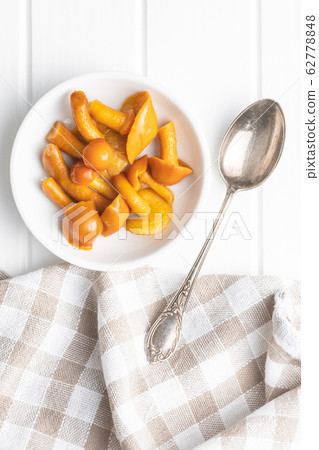 Pickled mushrooms. Marinated mushrooms. 62778848