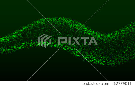 Dynamic particles. Digital flow. Smoke wave. 62779011