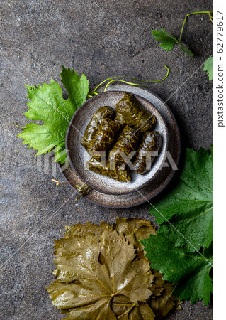 Traditional Middle Eastern dolma or tolma. Grape 62779617