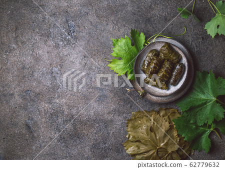 Traditional Middle Eastern dolma or tolma. Grape 62779632