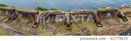 NIEBLA, CHILE - FEBRUARY 5, 2019: Cannons of the 62779633