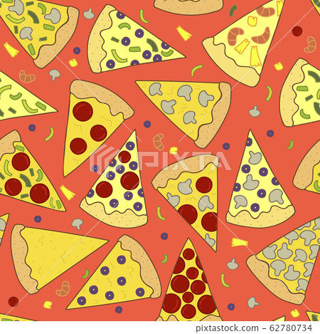 buying pizza through the gadget app vector illustration 62780734