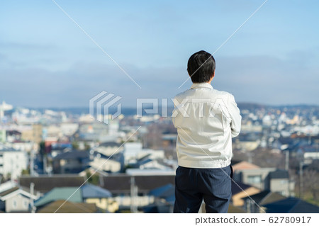 Senior businessman construction industry blue sky business image 62780917