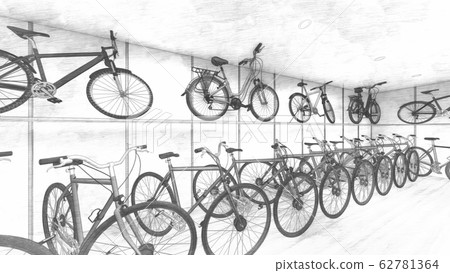 Bicycle shop no people illustration 92 