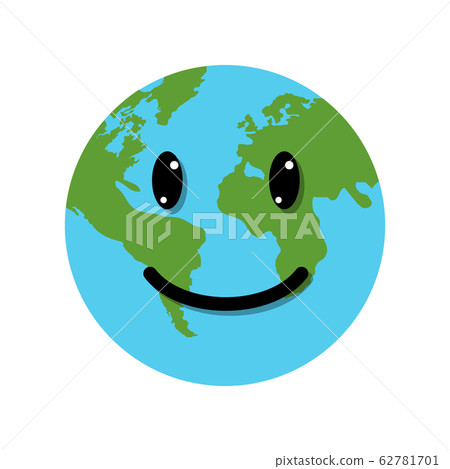 Smile Earth globe character Smile Earth globe character 62781701