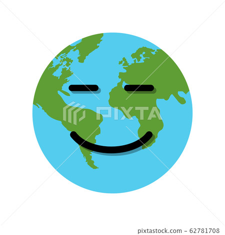 Smile Earth globe character Smile Earth globe character 62781708