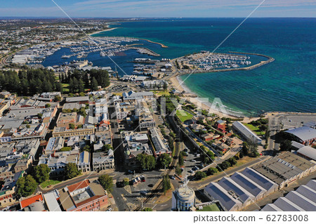 Aerial view of the port city of Fremantle Aerial view of the port city of Fremantle 62783008