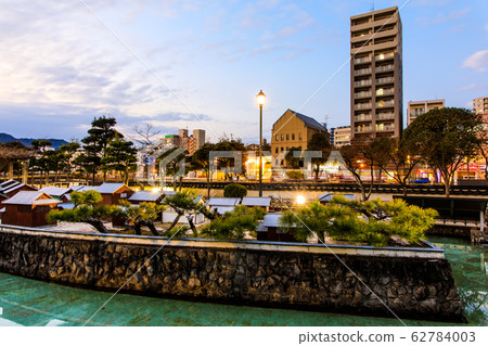 Nagasaki Dejima Evening view of the remains of the Waran Trading House [Nagasaki City] 62784003