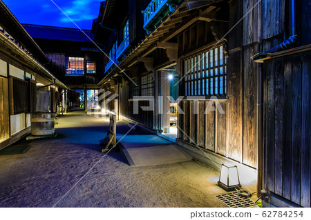 Dejima, Nagasaki Night view of the remains of the Waran Trading House [Nagasaki City] 62784254