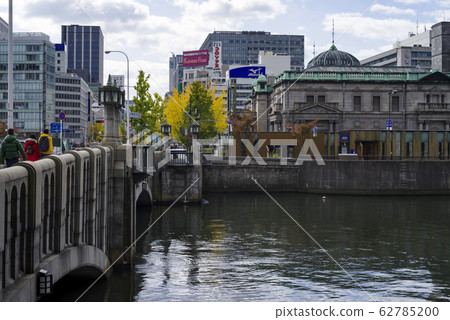 Osaka Nakanoshima / Keihan Electric Railway Oebashi Station Bank of Japan Osaka Branch and streets around Dojimagawa and Oebashi 62785200