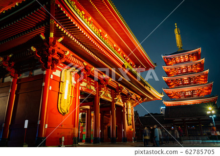Sensoji Temple in Asakusa is the most famous and 62785705