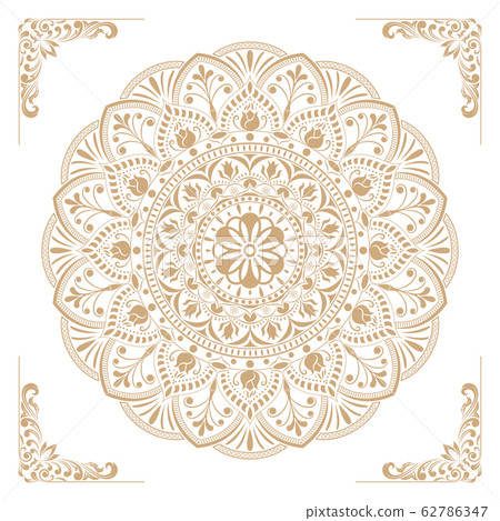 Circular pattern of mandala Circular pattern of mandala 62786347