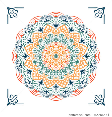 Circular pattern of mandala Circular pattern of mandala 62786351
