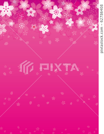 Pink cherry blossoms background, stationery,... - Stock Illustration ...
