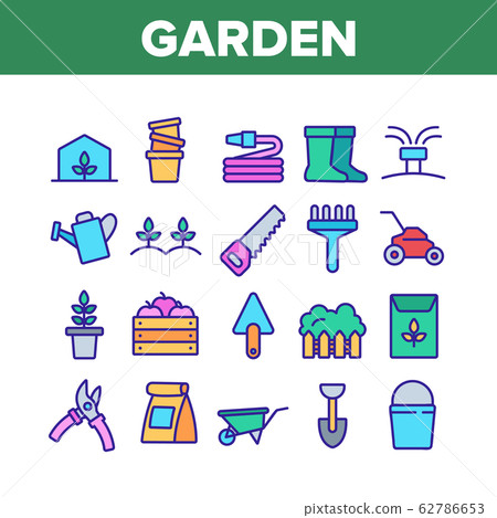 Garden Farming Tool Collection Icons Set Vector Garden Farming Tool Collection Icons Set Vector 62786653